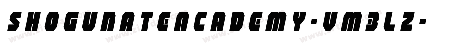 ShogunateAcademy-vm3lZ字体转换