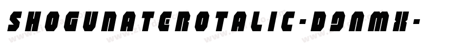ShogunateRotalic-d9AmX字体转换