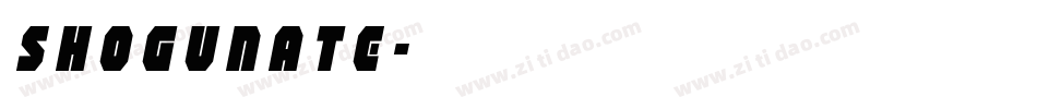 shogunate字体转换
