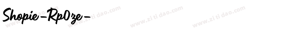 Shopie-Rp0ze字体转换