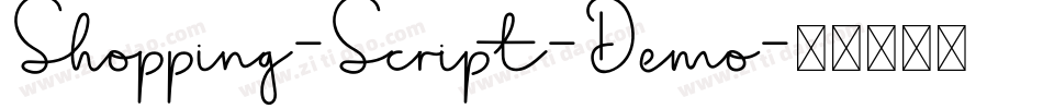 Shopping-Script-Demo字体转换