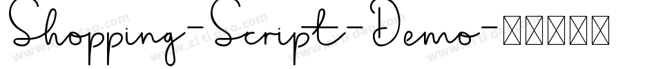Shopping-Script-Demo字体转换
