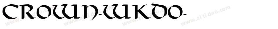 Crown-WKDO字体转换