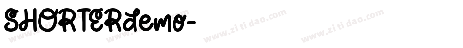 SHORTERdemo字体转换
