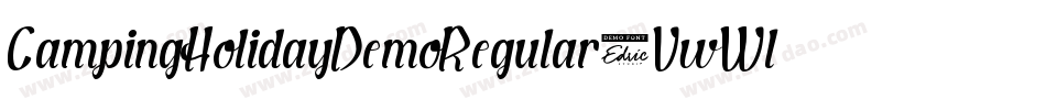CampingHolidayDemoRegular-VwWl字体转换