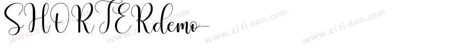 SHORTERdemo字体转换