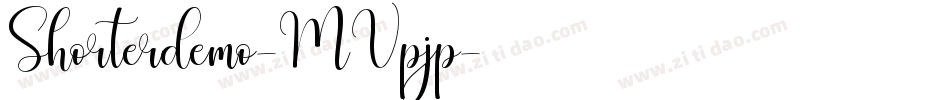 Shorterdemo-MVpjp字体转换
