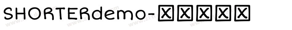 SHORTERdemo字体转换