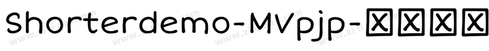 Shorterdemo-MVpjp字体转换