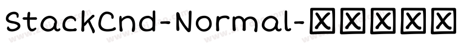 StackCnd-Normal字体转换
