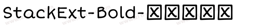 StackExt-Bold字体转换