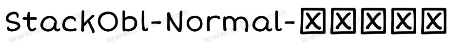 StackObl-Normal字体转换