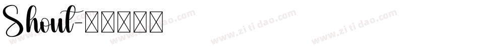 Shout字体转换