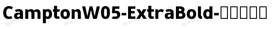 CamptonW05-ExtraBold字体转换