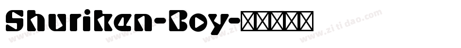 Shuriken-Boy字体转换