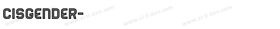 Cisgender字体转换
