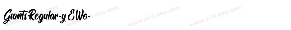 GiantsRegular-yEWe字体转换