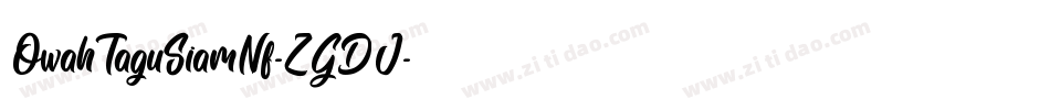 OwahTaguSiamNf-ZGDJ字体转换