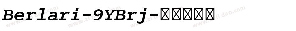 Berlari-9YBrj字体转换