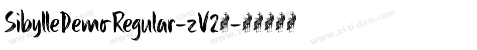 SibylleDemoRegular-zV24字体转换