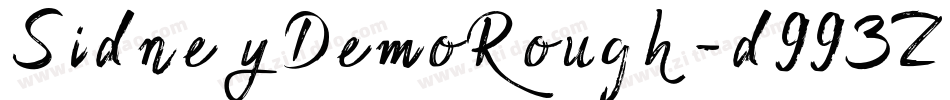 SidneyDemoRough-d993Z字体转换