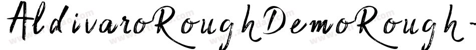 AldivaroRoughDemoRough-JRpqj字体转换