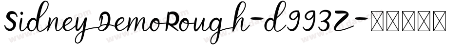 SidneyDemoRough-d993Z字体转换