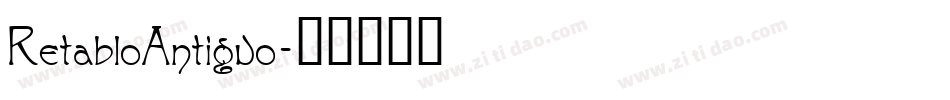 RetabloAntiguo字体转换