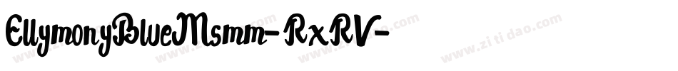 EllymonyBlueMsmm-RxRV字体转换
