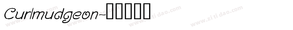 Curlmudgeon字体转换