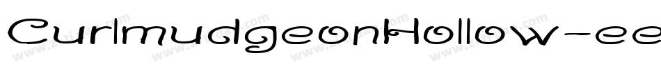 CurlmudgeonHollow-ee1B字体转换 CurlmudgeonHollow-ee1B字体转换