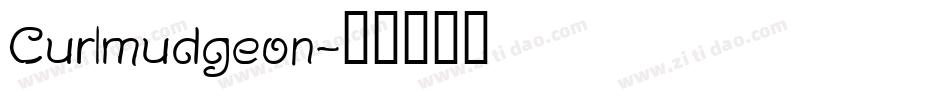 Curlmudgeon字体转换