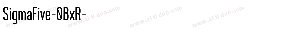 SigmaFive-0BxR字体转换