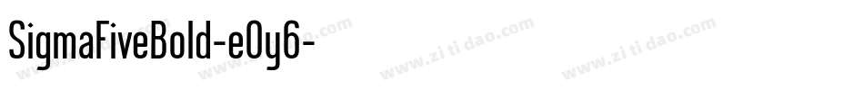 SigmaFiveBold-eOy6字体转换