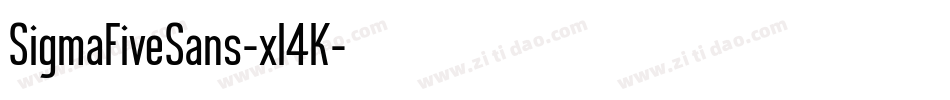 SigmaFiveSans-xl4K字体转换