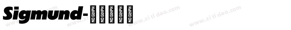 Sigmund字体转换