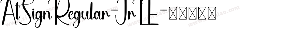 AtSignRegular-JrLE字体转换
