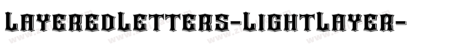 LayeredLetters-LightLayer字体转换