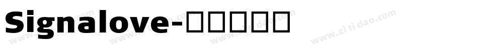 Signalove字体转换