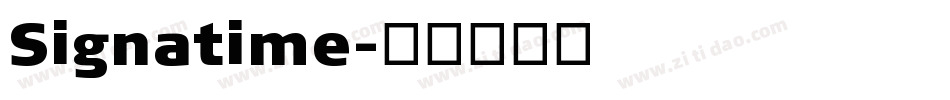 Signatime字体转换