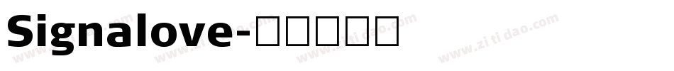 Signalove字体转换