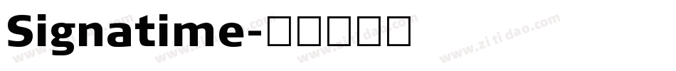 Signatime字体转换
