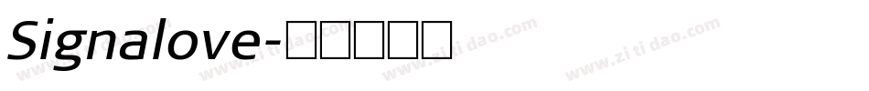 Signalove字体转换