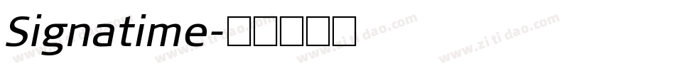 Signatime字体转换