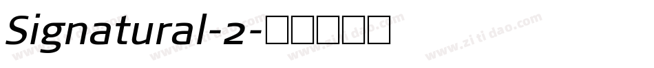 Signatural-2字体转换