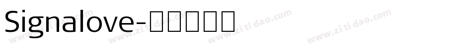 Signalove字体转换