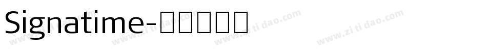 Signatime字体转换