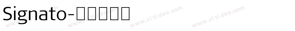 Signato字体转换