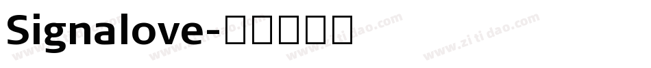 Signalove字体转换
