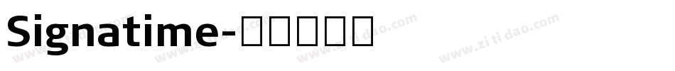 Signatime字体转换